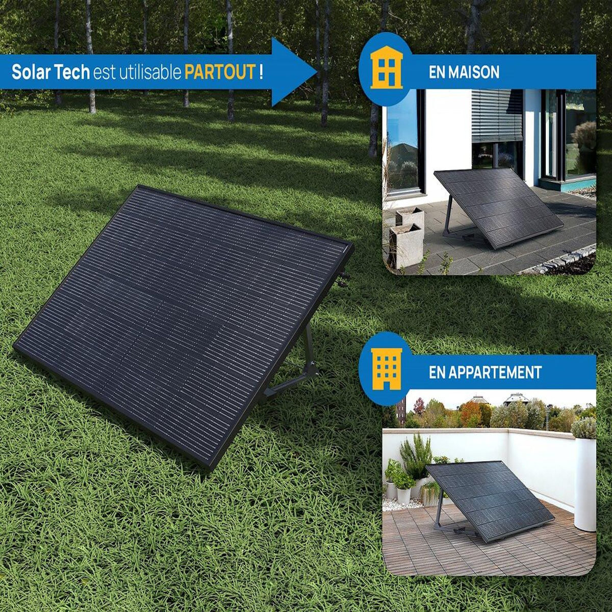 Viva green Panneau solaire 400w  Solar Tech   plug and play - Kit de démarrage