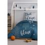 Voir la diapositive 1 : Les Ateliers du Linge Parure Housse De Couette 2pcs 140x200cm 100%coton 47fils Nuit Bleue