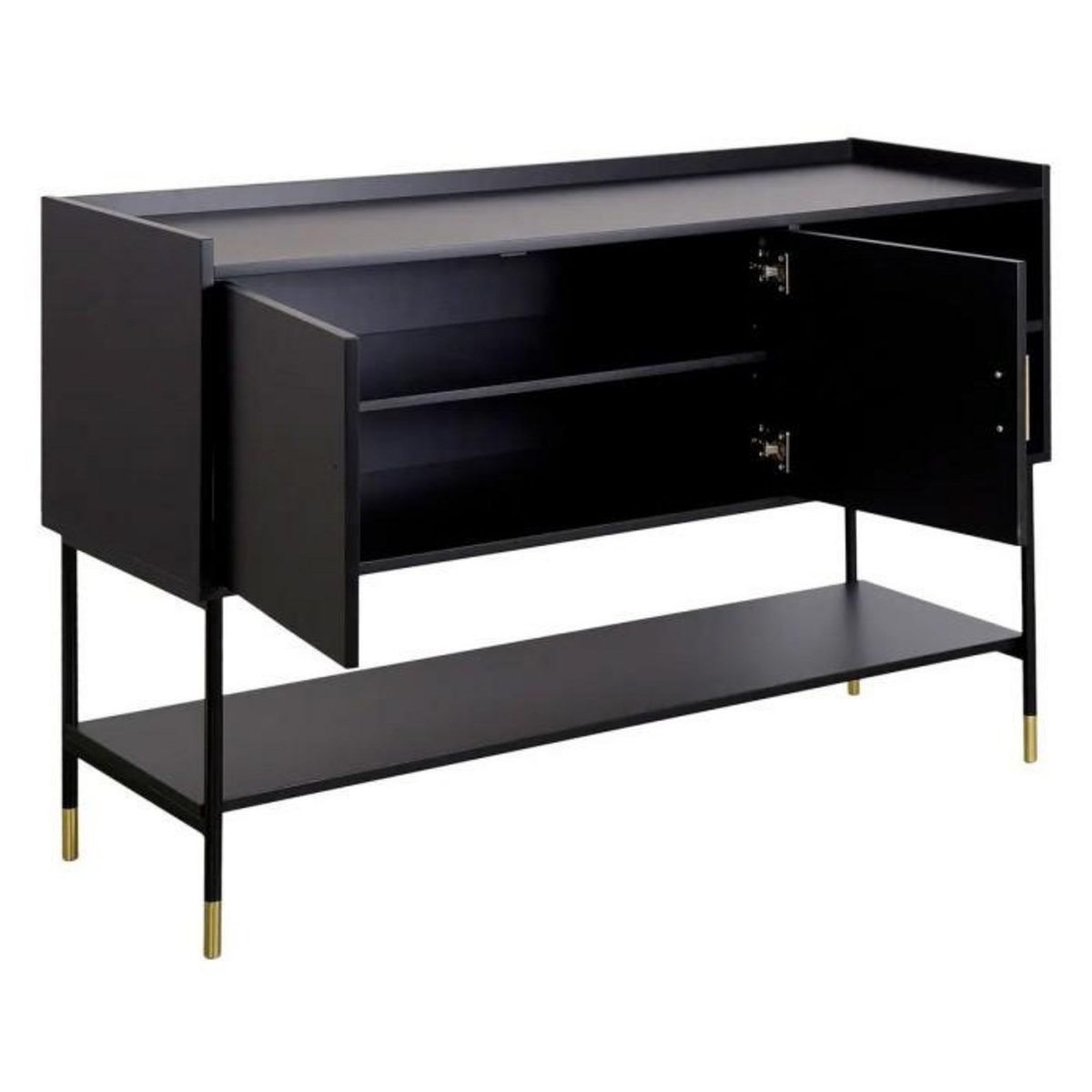 ATMOSPHERA Buffet 2 Portes & 2 Niches  Tedy  120cm Noir