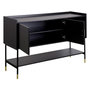 Voir la diapositive 2 : ATMOSPHERA Buffet 2 Portes & 2 Niches  Tedy  120cm Noir