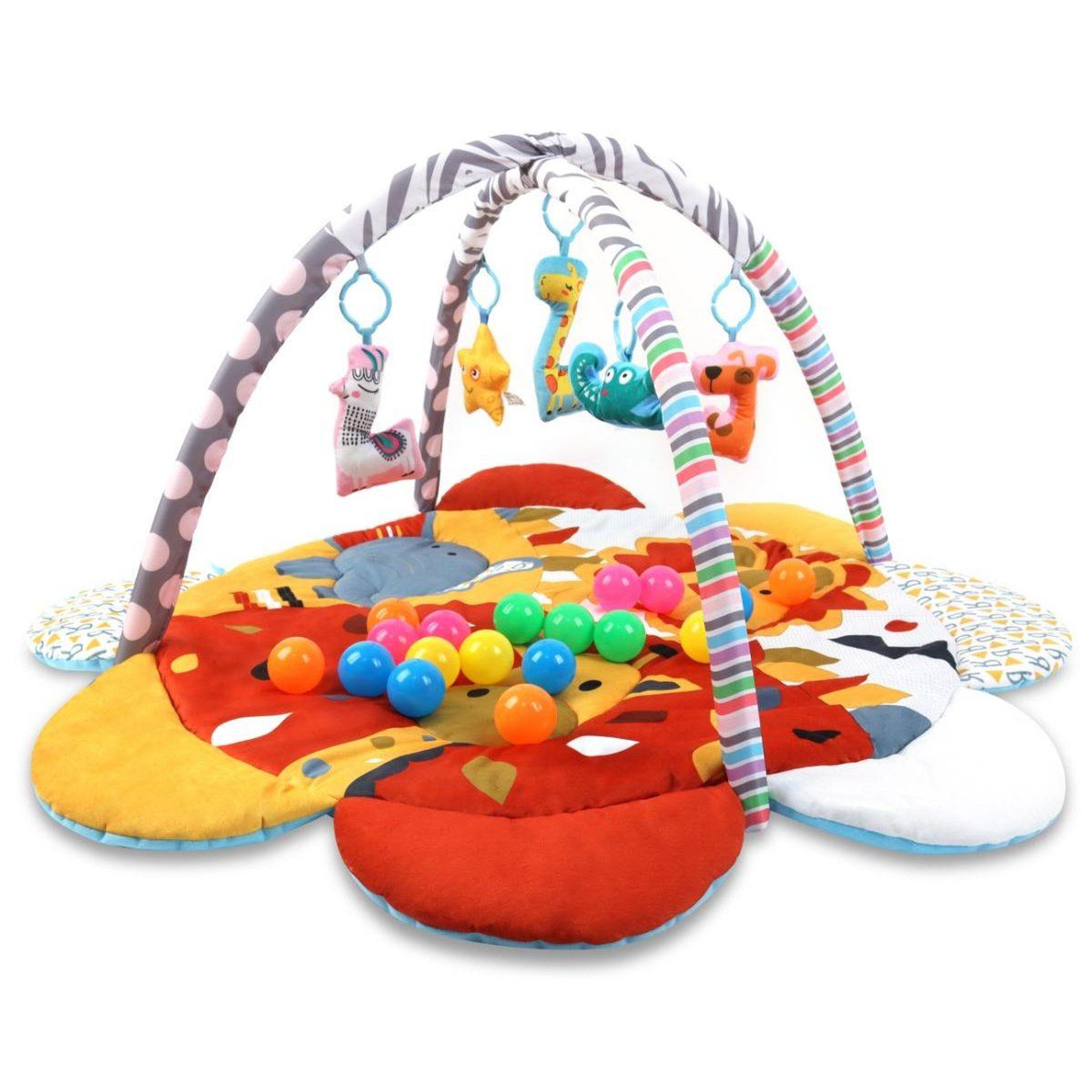 MILLY MALLY Tapis éducatif 2-en-1 tinymini safari fleur