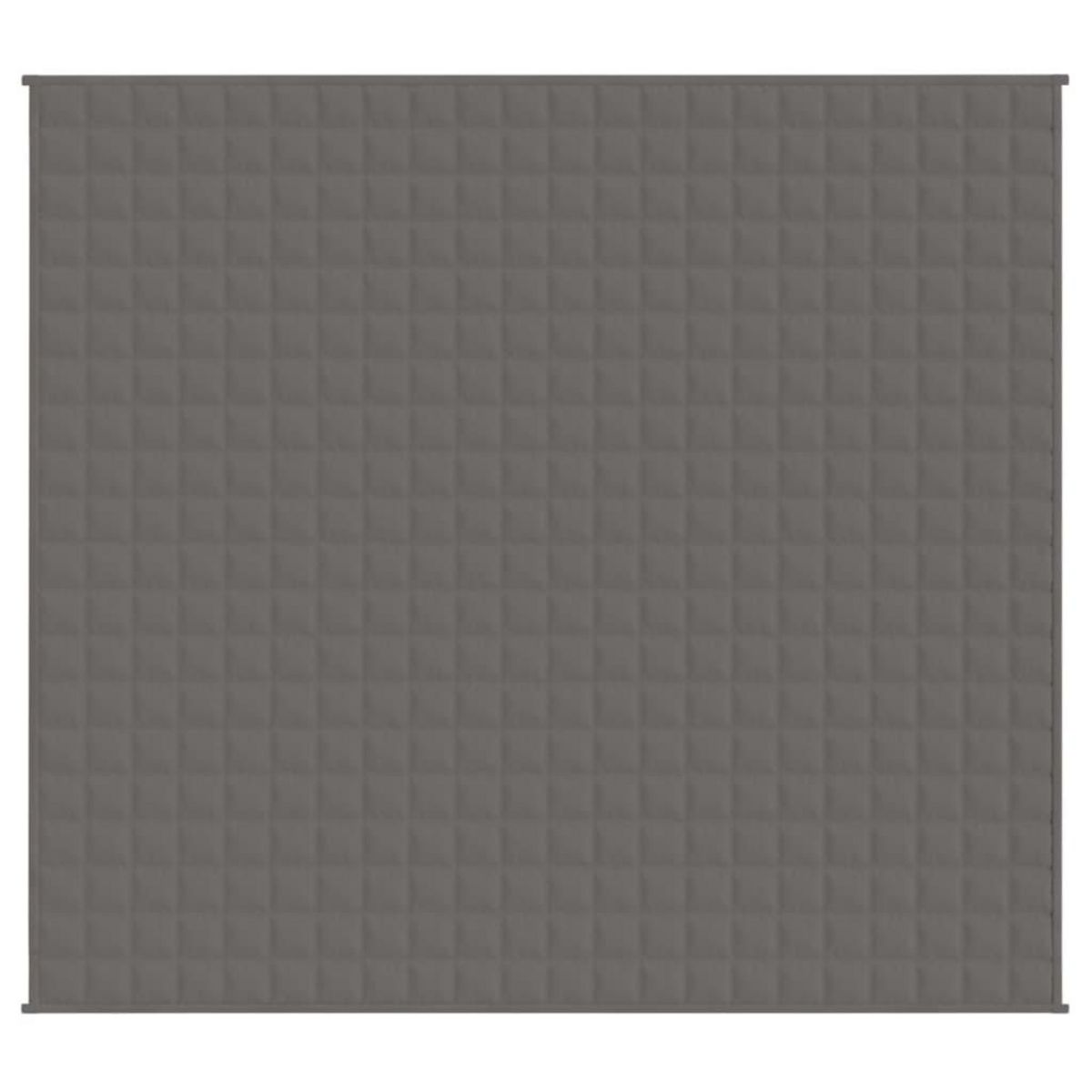 VIDAXL Couverture lestee Gris 200x225 cm 13 kg Tissu