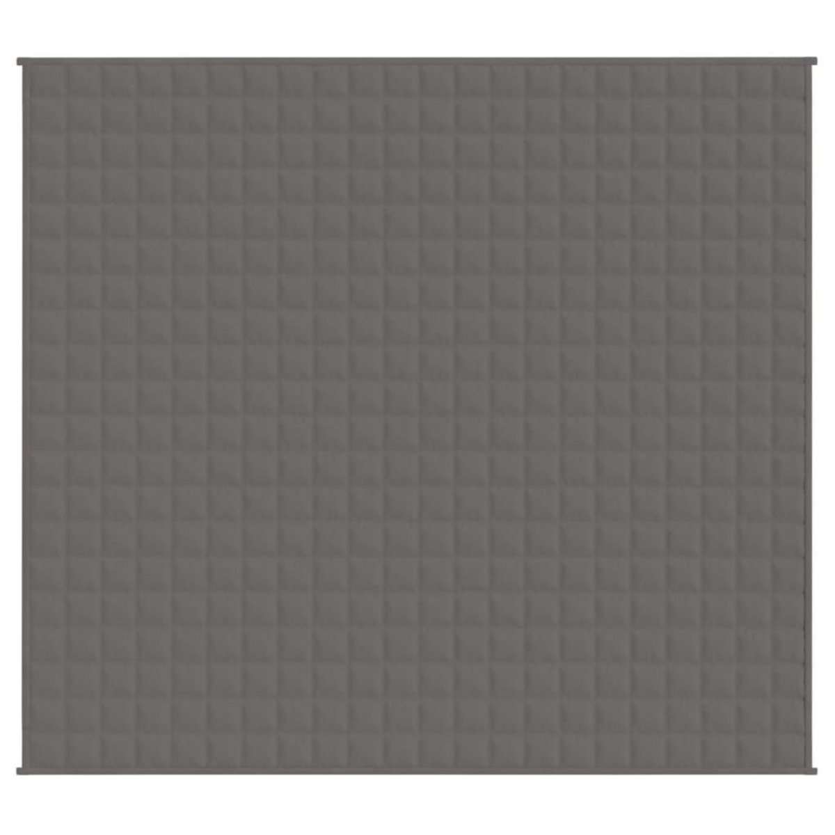 VIDAXL Couverture lestee Gris 200x225 cm 13 kg Tissu