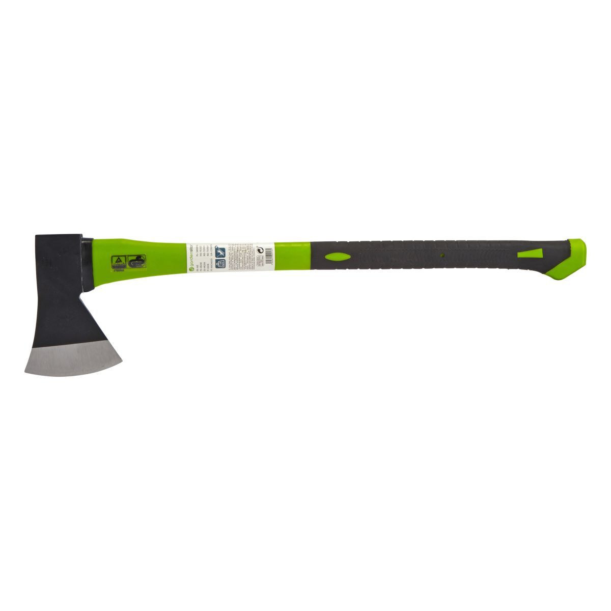 GARDENSTAR Hâche en acier avec manche en fibre de verre - 81cm