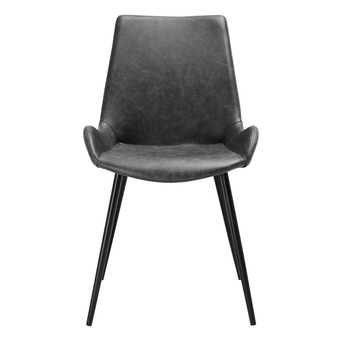 Rendez vous déco Lot de 2 chaises en cuir synthétique marron - Austin