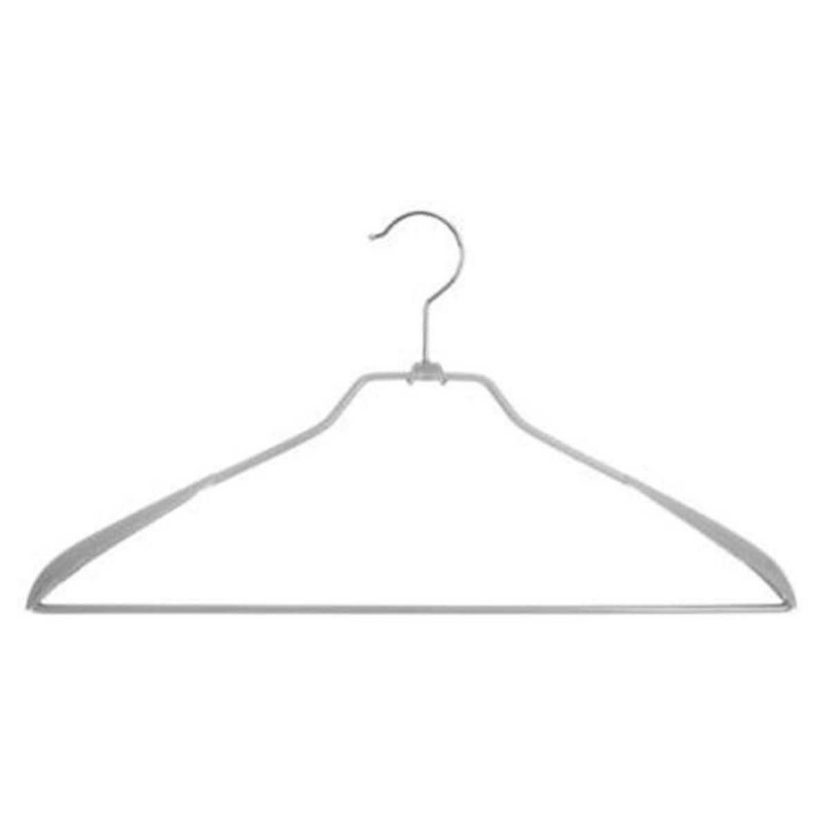 FIVE Lot de 2 Cintres en Métal & PVC 44cm Gris