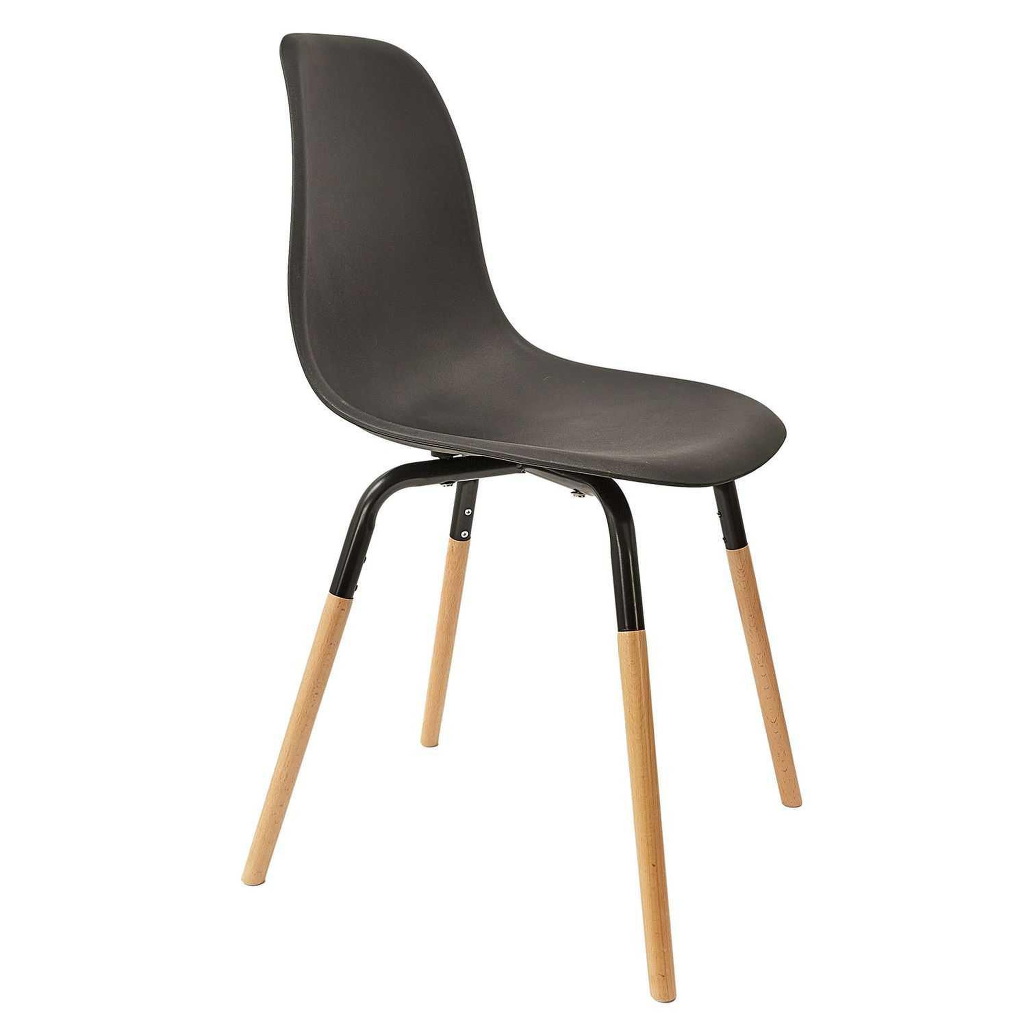 Voir la diapositive 2 : The Home Deco Factory Lot de 4 Chaises scandinave Phenix en polypropylène et métal