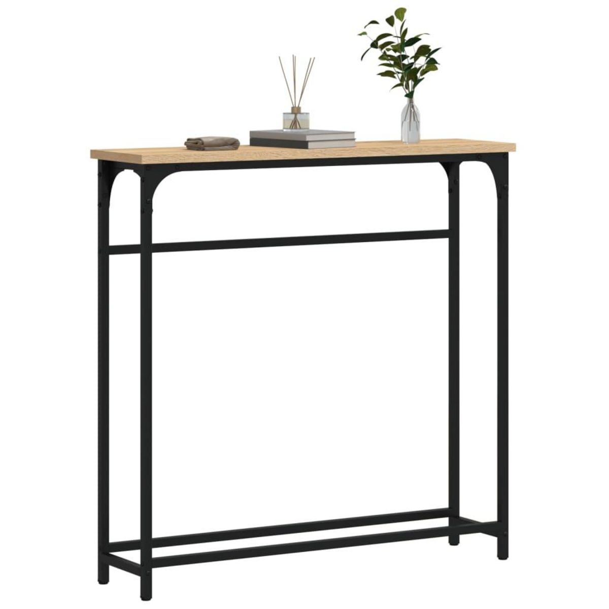 VIDAXL Table console chene sonoma 75x19,5x75 cm bois d'ingenierie