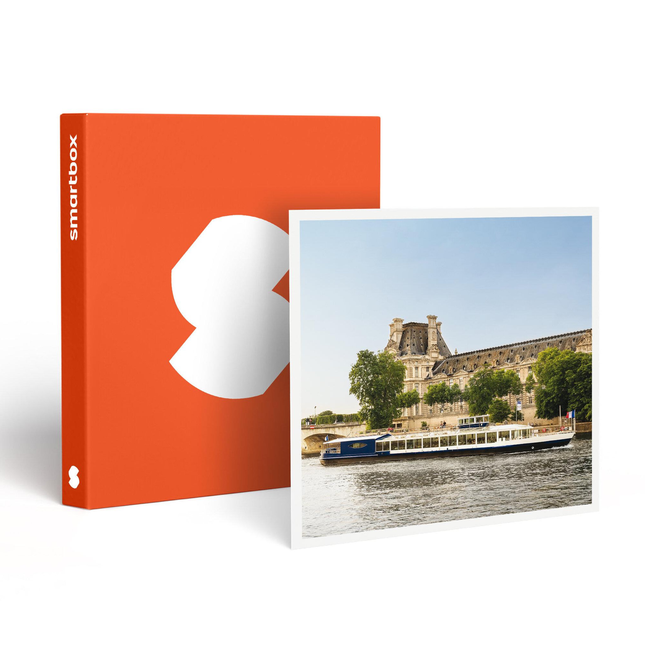 Smartbox Croisière gourmande d'1h45 sur la seine avec dîner menu 3 plats et vin sur le paris en scène - coffret cadeau gastronomie