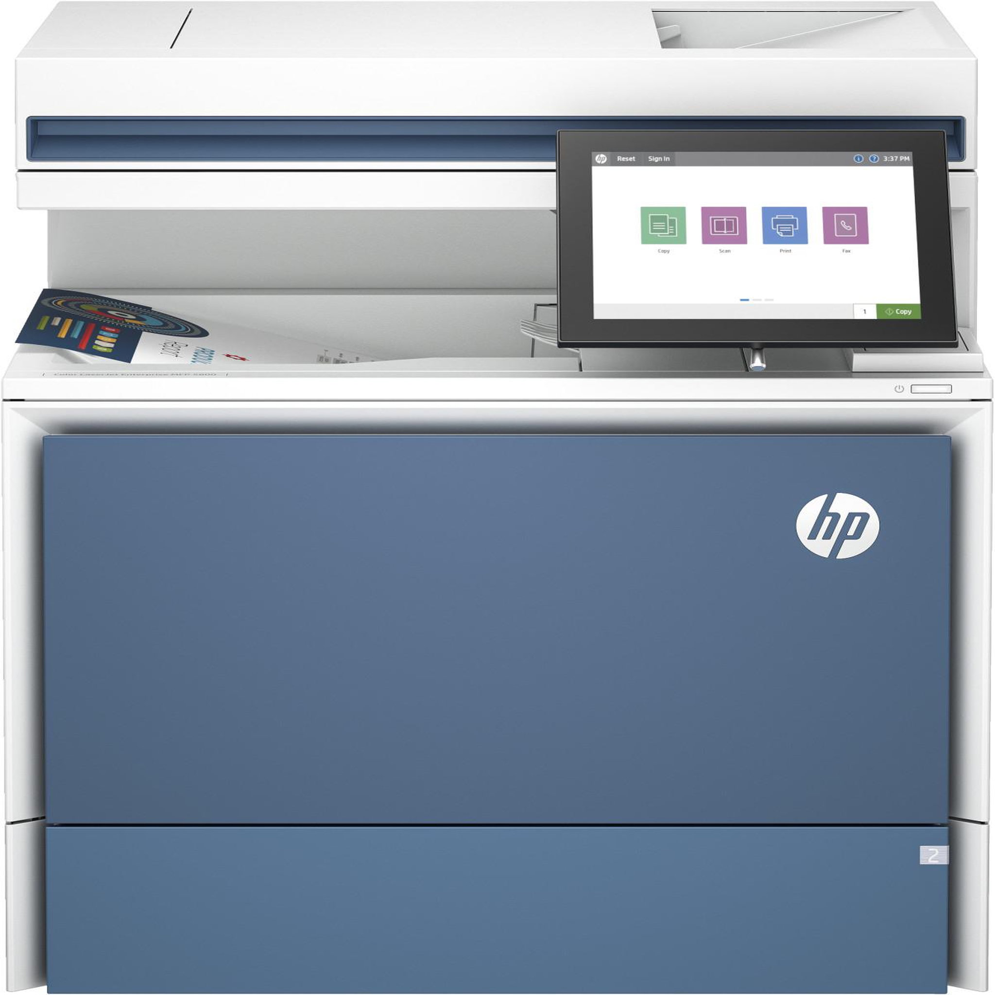 HP Imprimante HP 6QN29A LaserJet Color Enterprise MFP 5800dn Imprimante laser A4 1200 x 1200 DPI 43 ppm Blanc Bleu