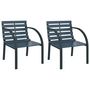 Voir la diapositive 2 : VIDAXL Chaises de jardin lot de 2 Gris Bois