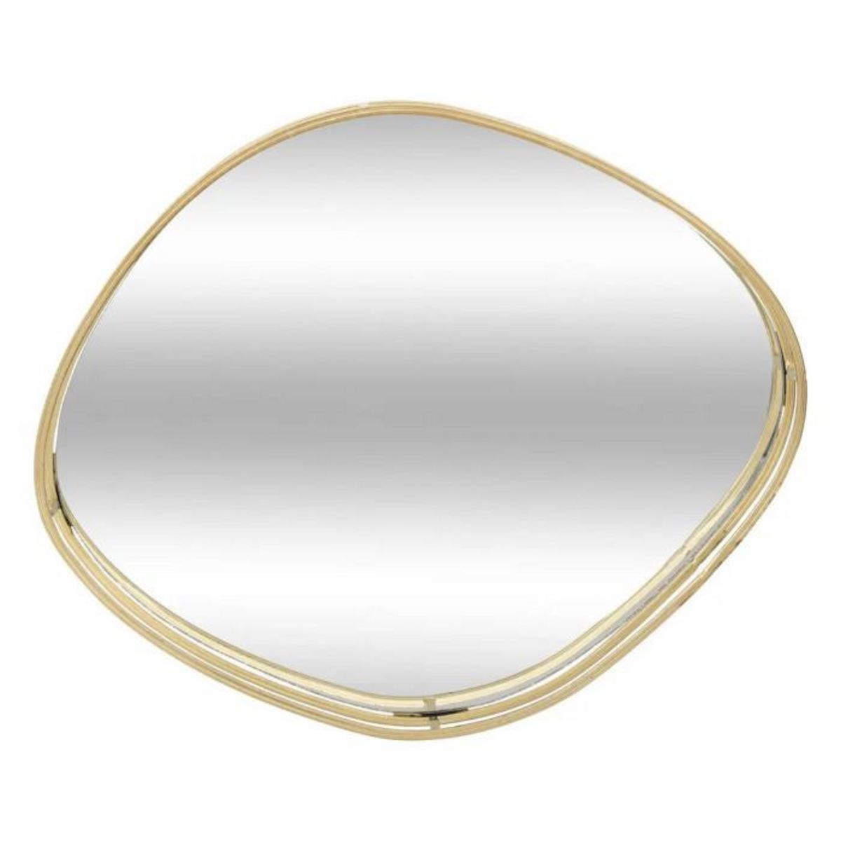 ATMOSPHERA Lot de 3 Plateaux de Présentation  Lily  30cm Or