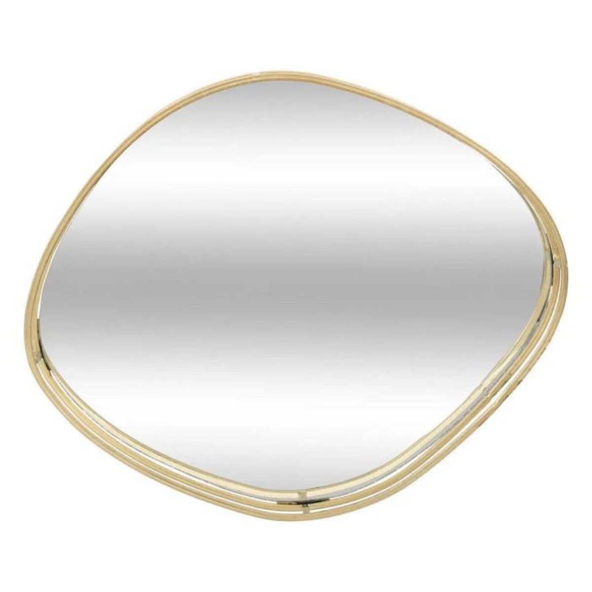 ATMOSPHERA Lot de 3 Plateaux de Présentation  Lily  30cm Or