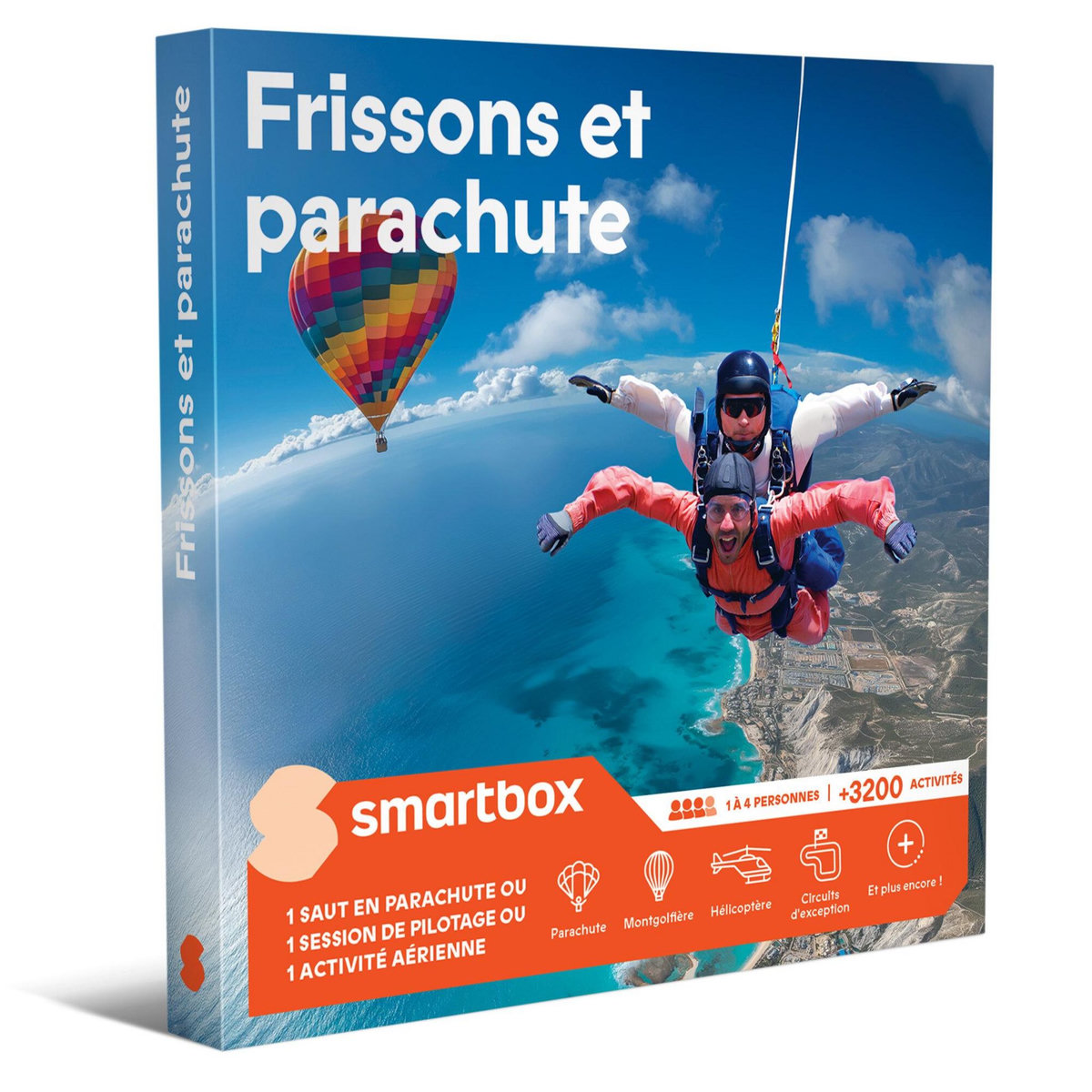 Smartbox Frissons et parachute - Coffret Cadeau Sport & Aventure