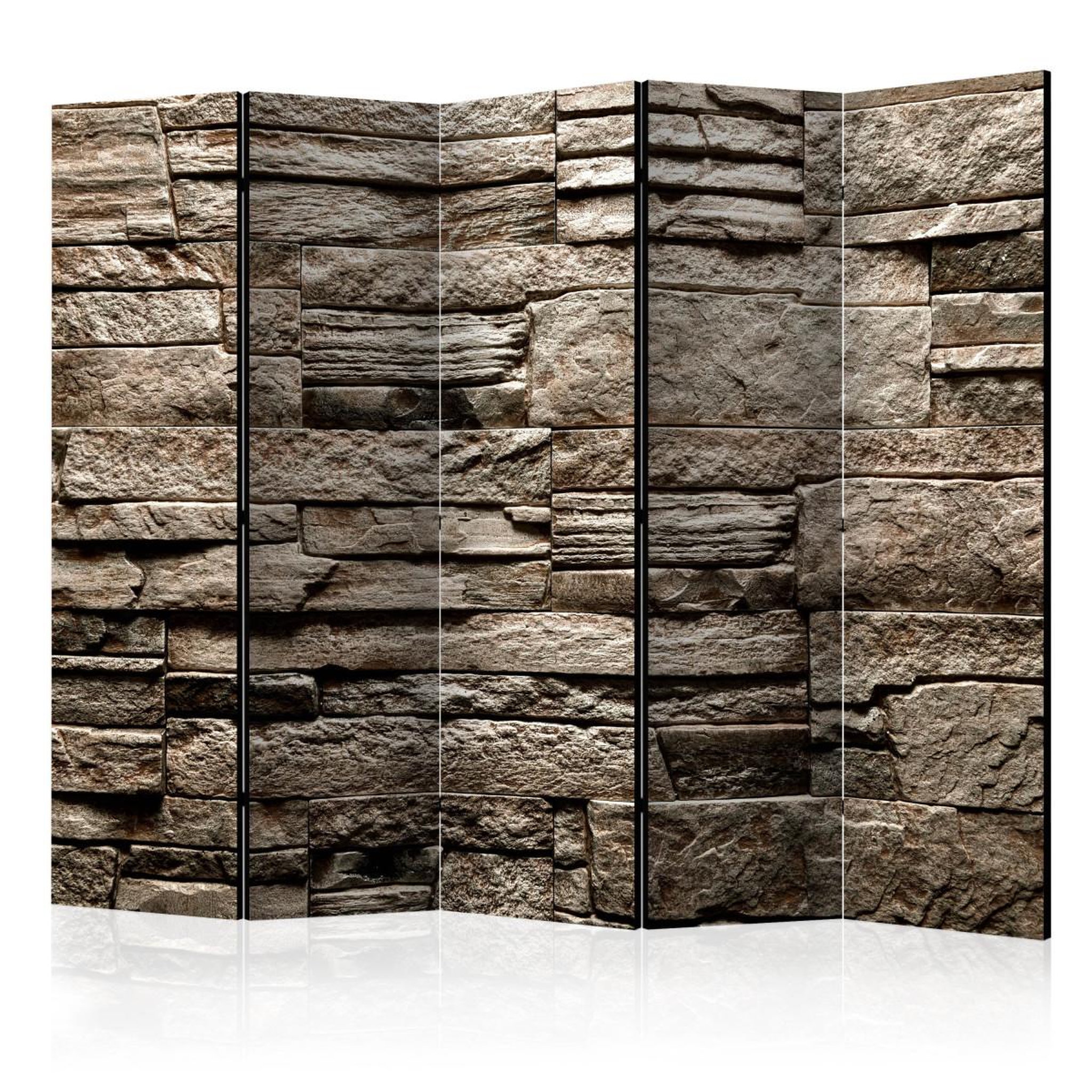 Paris Prix Paravent 5 volets  beautiful brown stone  172x225cm