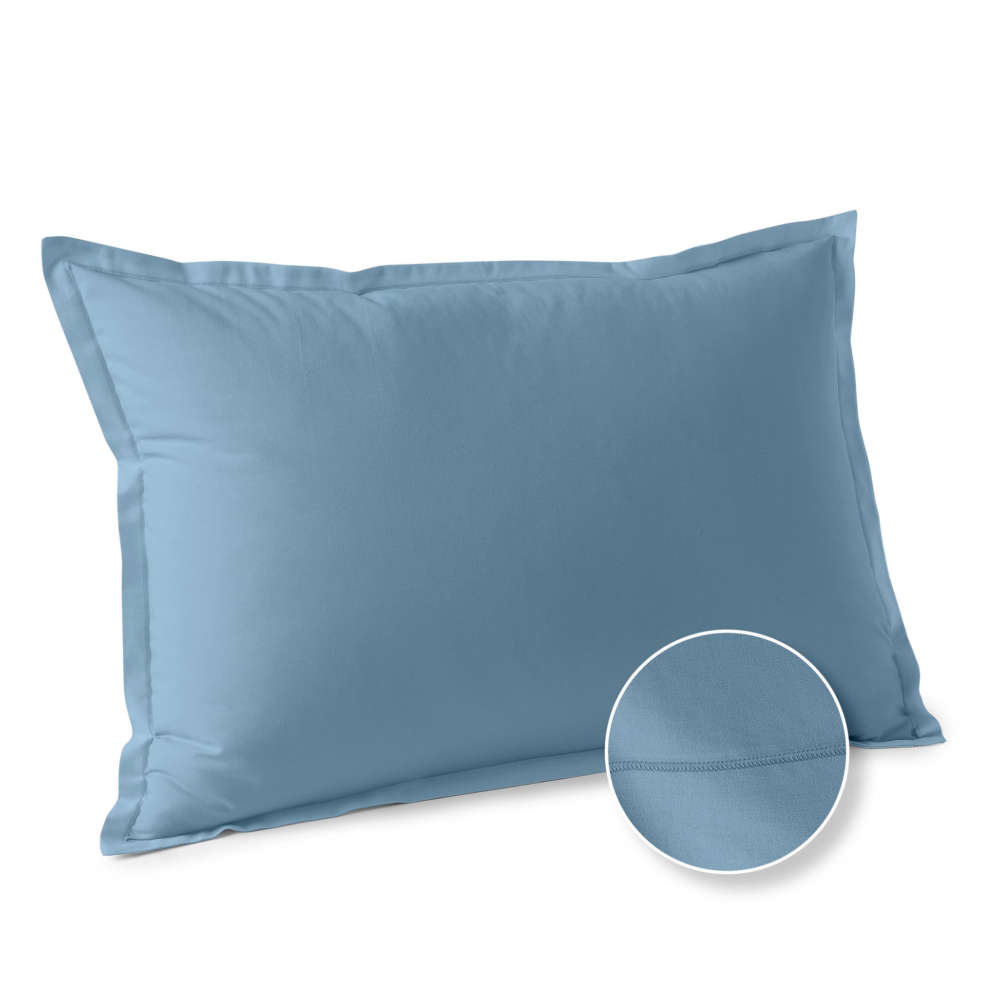 Voir la diapositive 1 : ACTUEL Taie d'oreiller unie en coton 57 fils - collection permanente