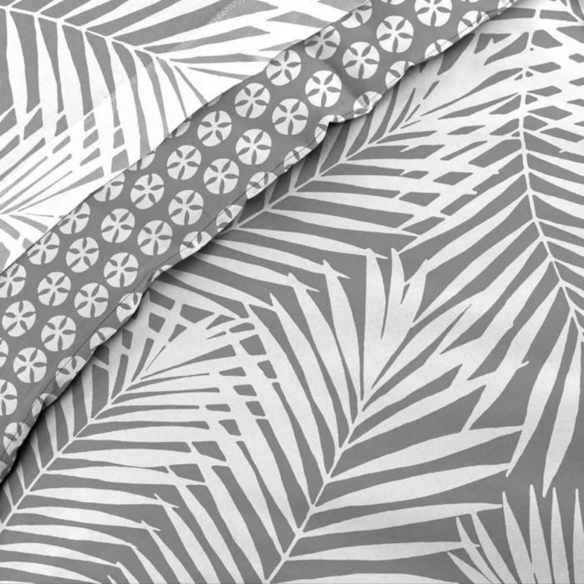 Paris Prix Housse de Couette  Botania  140x200cm Gris