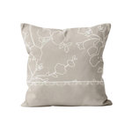 SOLEIL D'OCRE Coussin en coton ROMANCE, par Soleil d'Ocre. Coloris disponibles : Marron