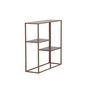 Voir la diapositive 2 : Paris Prix Étagère 3 Niveaux en Métal  Staal  81cm Noyer