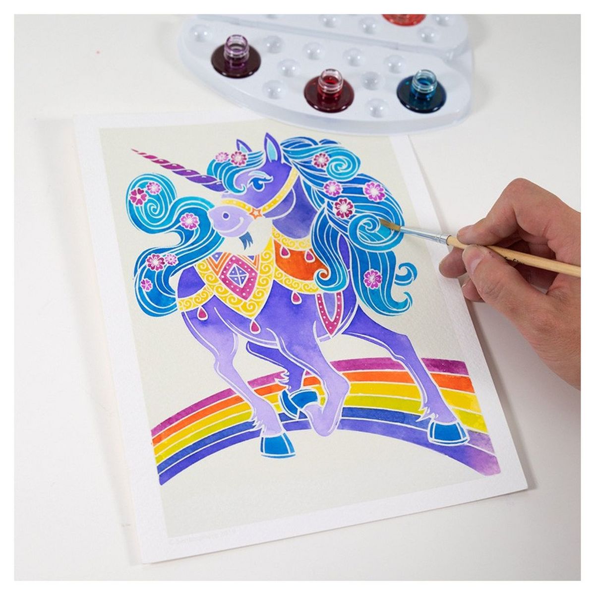 Sentosphère Aquarellum junior licornes