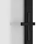 VIDAXL Porte interieure 102,5x201,5 cm Noir Verre mat et aluminium
