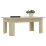 Voir la diapositive 3 : VIDAXL Table basse Chene sonoma 100x60x42 cm Bois d'ingenierie