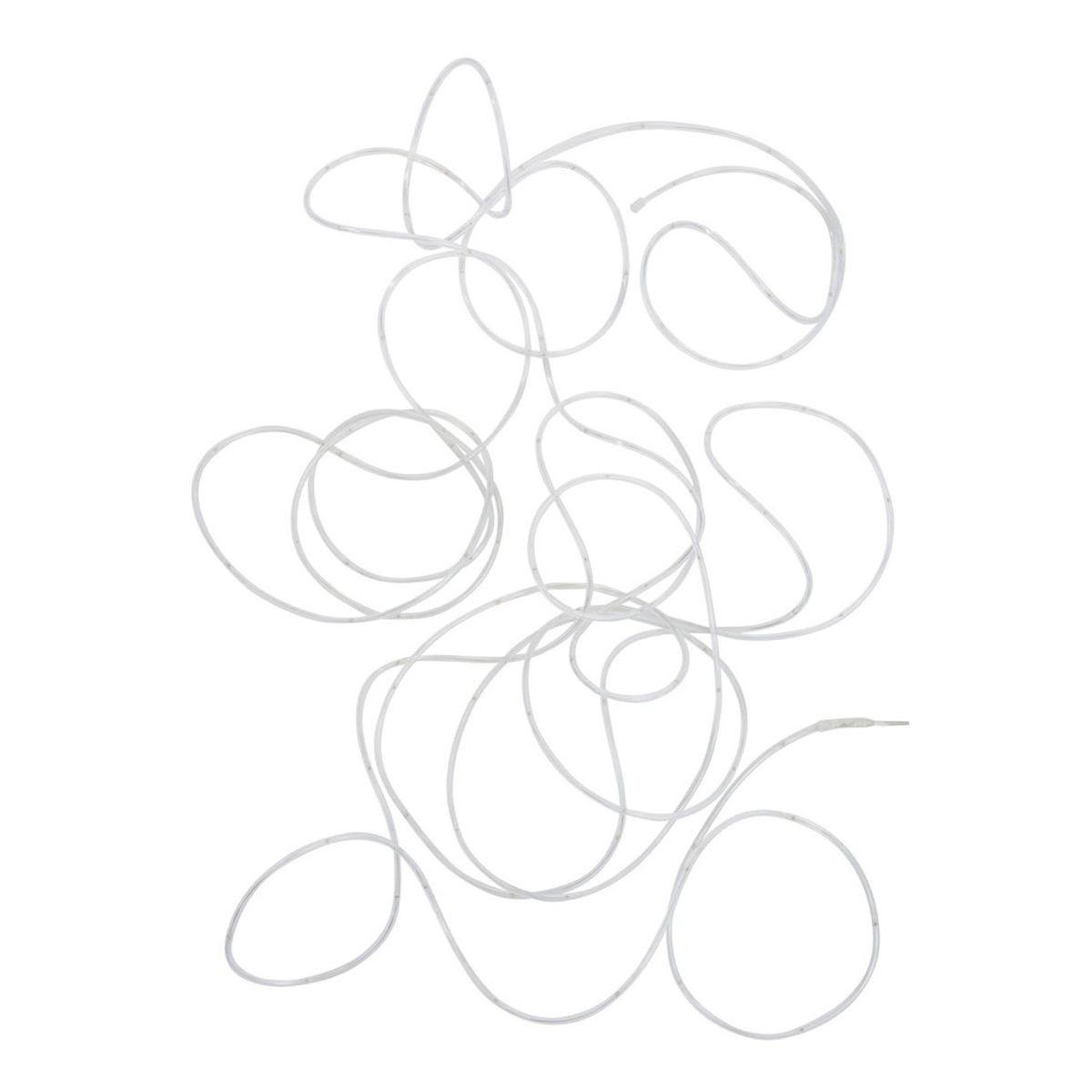 J-LINE Guirlande lumineuse déco  garla  18cm blanc chaud