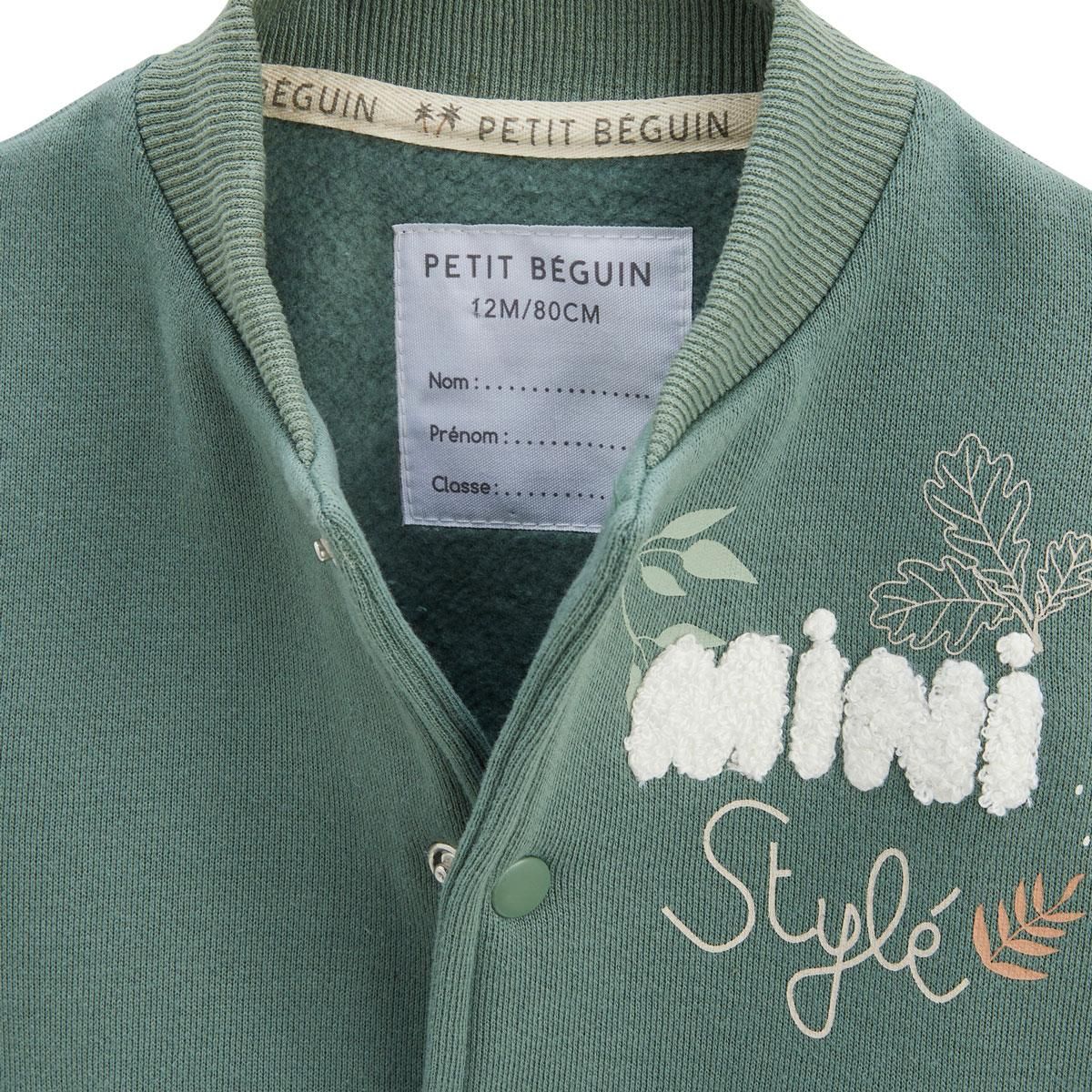 Petit Béguin Veste teddy bébé en molleton Merlin