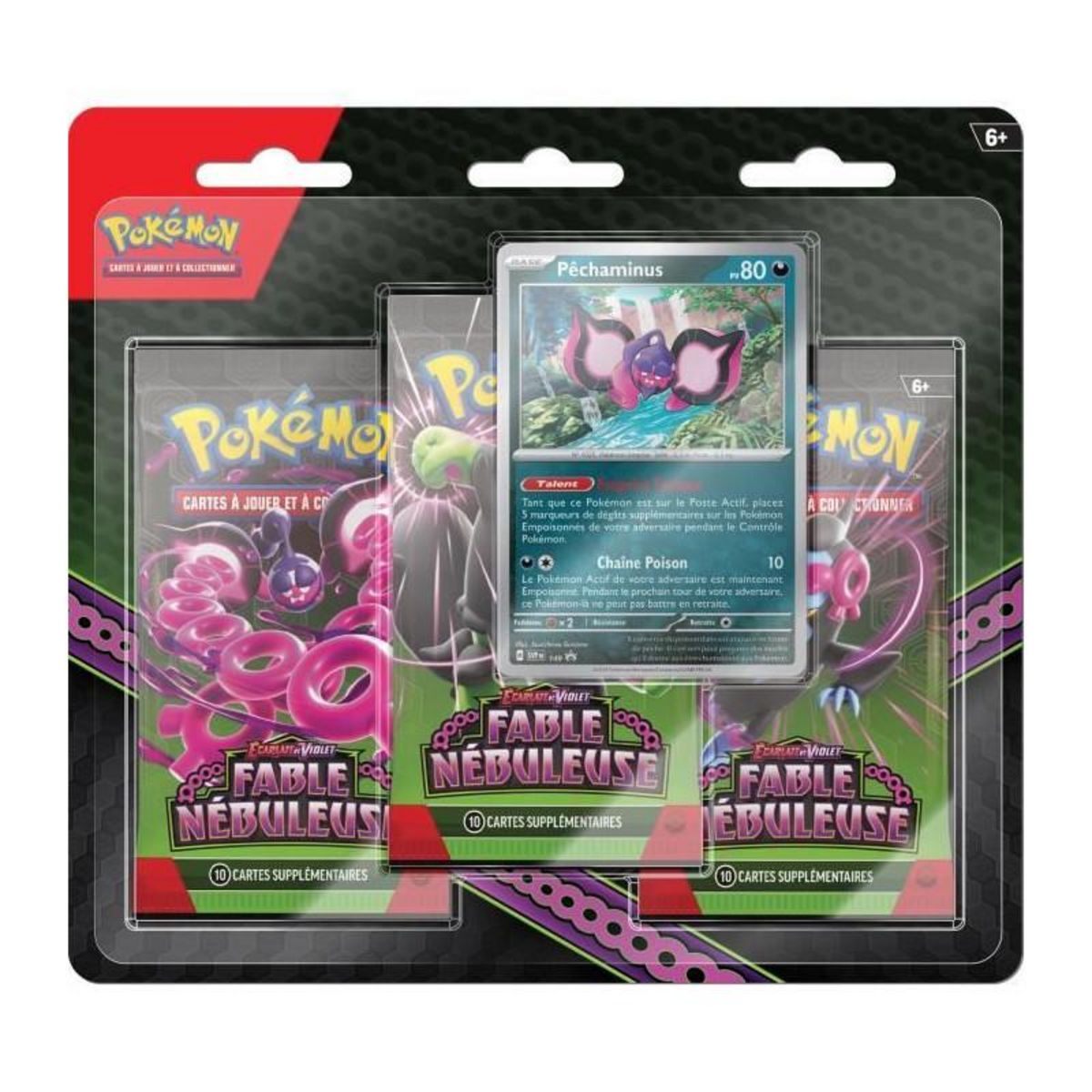 Pokemon Pokémon EV65 : 3 Pack Carte promo Pechaminus