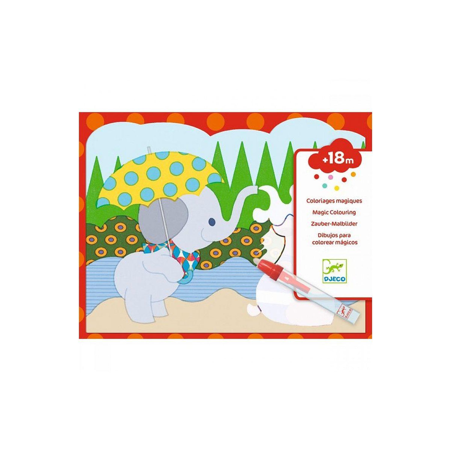 Coloriage enfant Djeco Caché dehors - vue 2