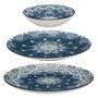 Voir la diapositive 1 : Paris Prix Service de Table 12 Pièces  Mandala  27cm Bleu