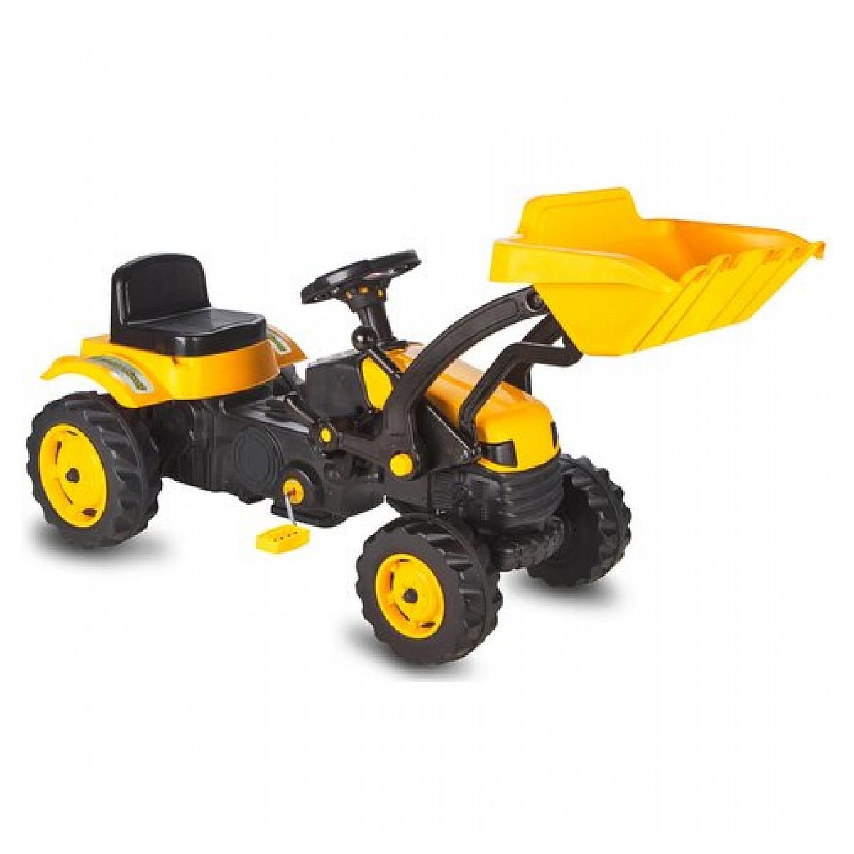 Jamara tracteurs à pédales ac Chargeur Strong Bull jaune