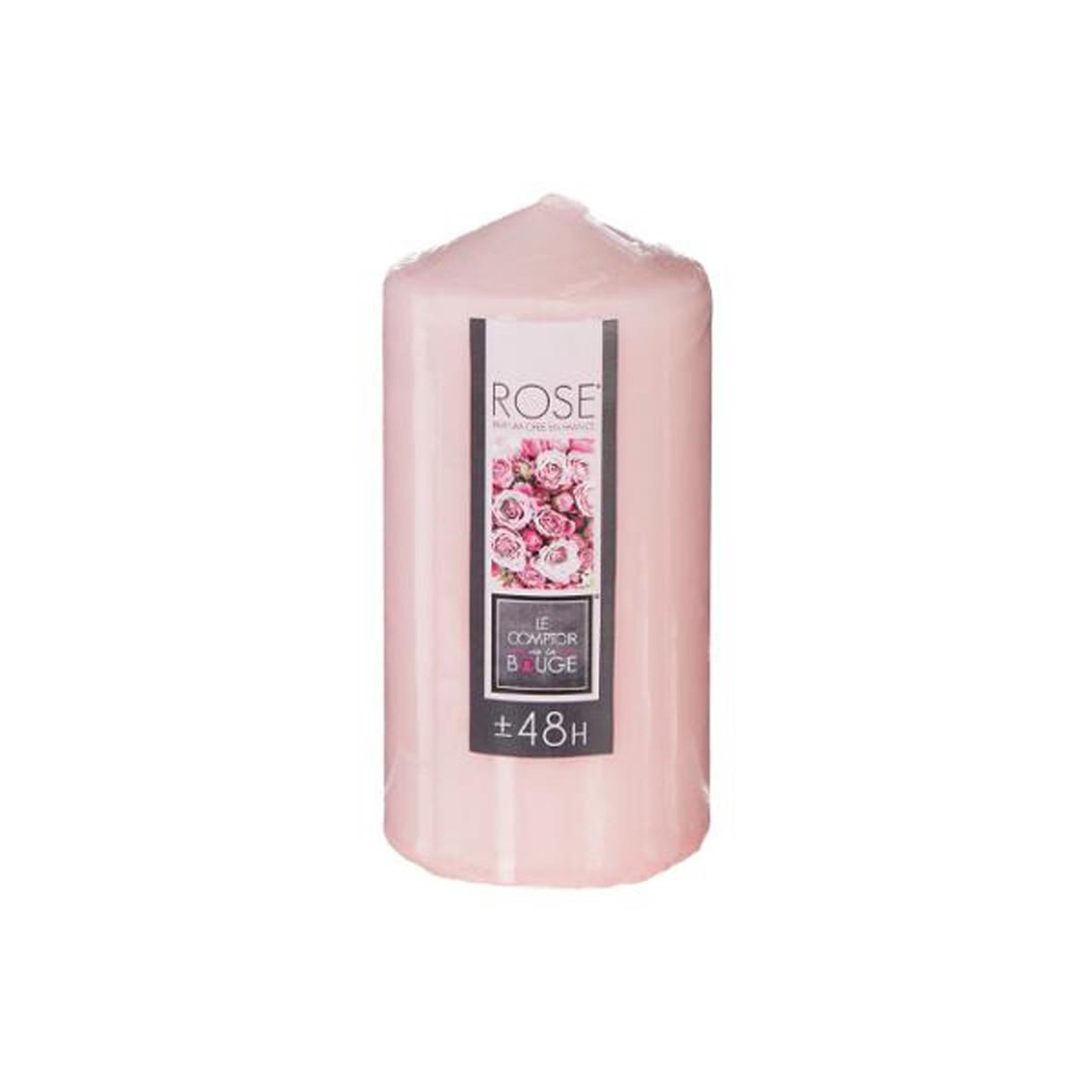 Voir la diapositive 2 : COMPTOIR DE LA BOUGIE Bougie parfumée ronde  tami  395g rose