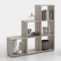 Voir la diapositive 2 : Paris Prix Étagère 6 Cases Design  Gaman  108cm Chêne Sable