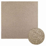 VIDAXL Tapis ZIZUR beige 200x200 cm aspect de jute interieur exterieur