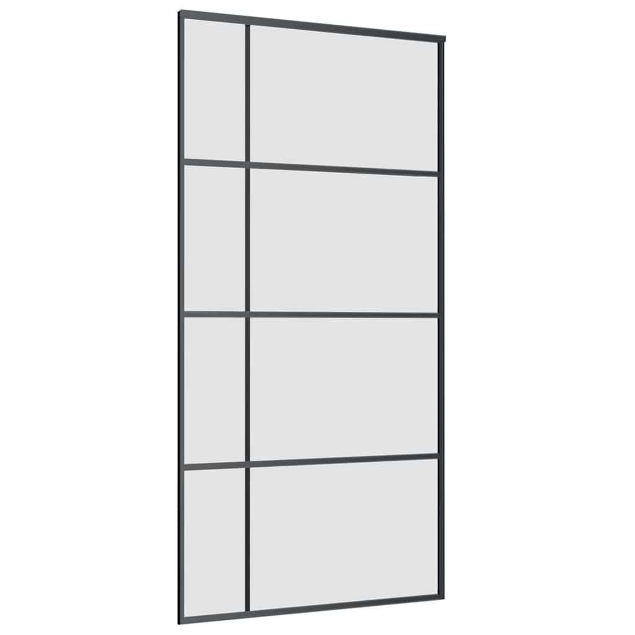 Voir la diapositive 5 : VIDAXL Porte coulissante kit de quincaillerie noir 102,5x205 cm