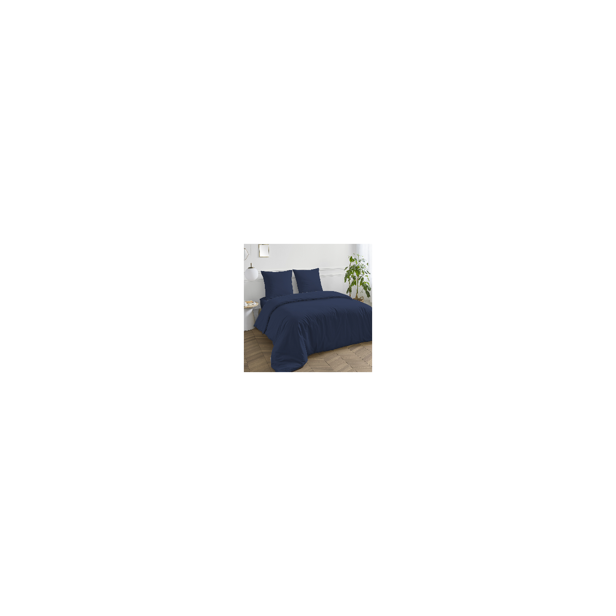Voir la diapositive 2 : FUTURE HOME Taie d'oreiller en coton 57 fils unie