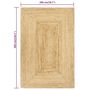 Voir la diapositive 5 : VIDAXL Tapis fait a la main Jute 200x300 cm