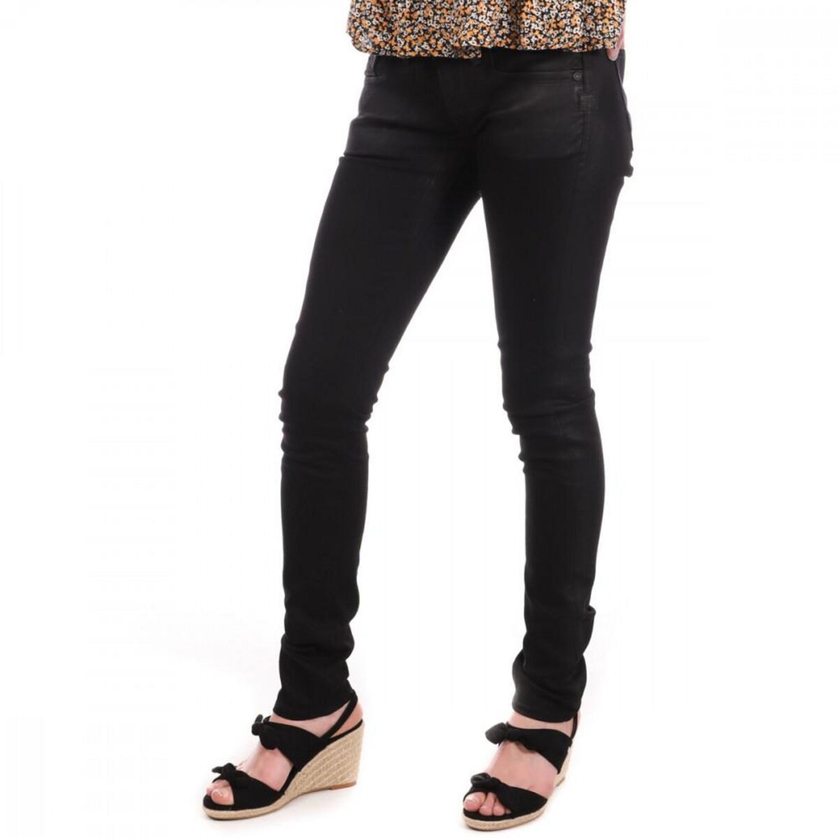 Pantalon skinny outlet noir femme