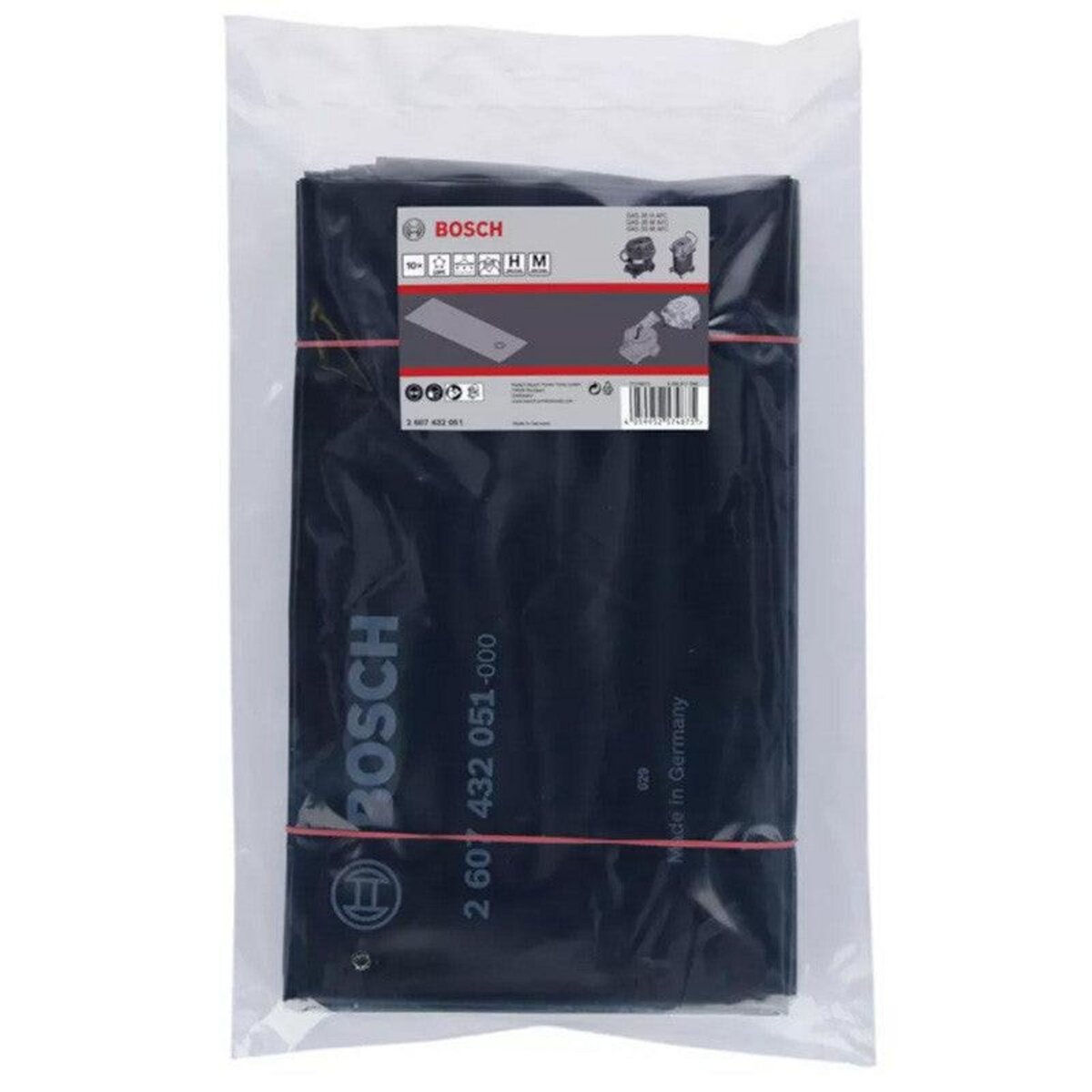 BOSCH Lot de 10 sacs d'aspirateur BOSCH 2607432051 - Jetables - Pour GAS35-55 H/M AFC