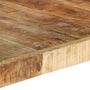 Voir la diapositive 5 : VIDAXL Table a manger 140x140x75 cm Bois de manguier brut