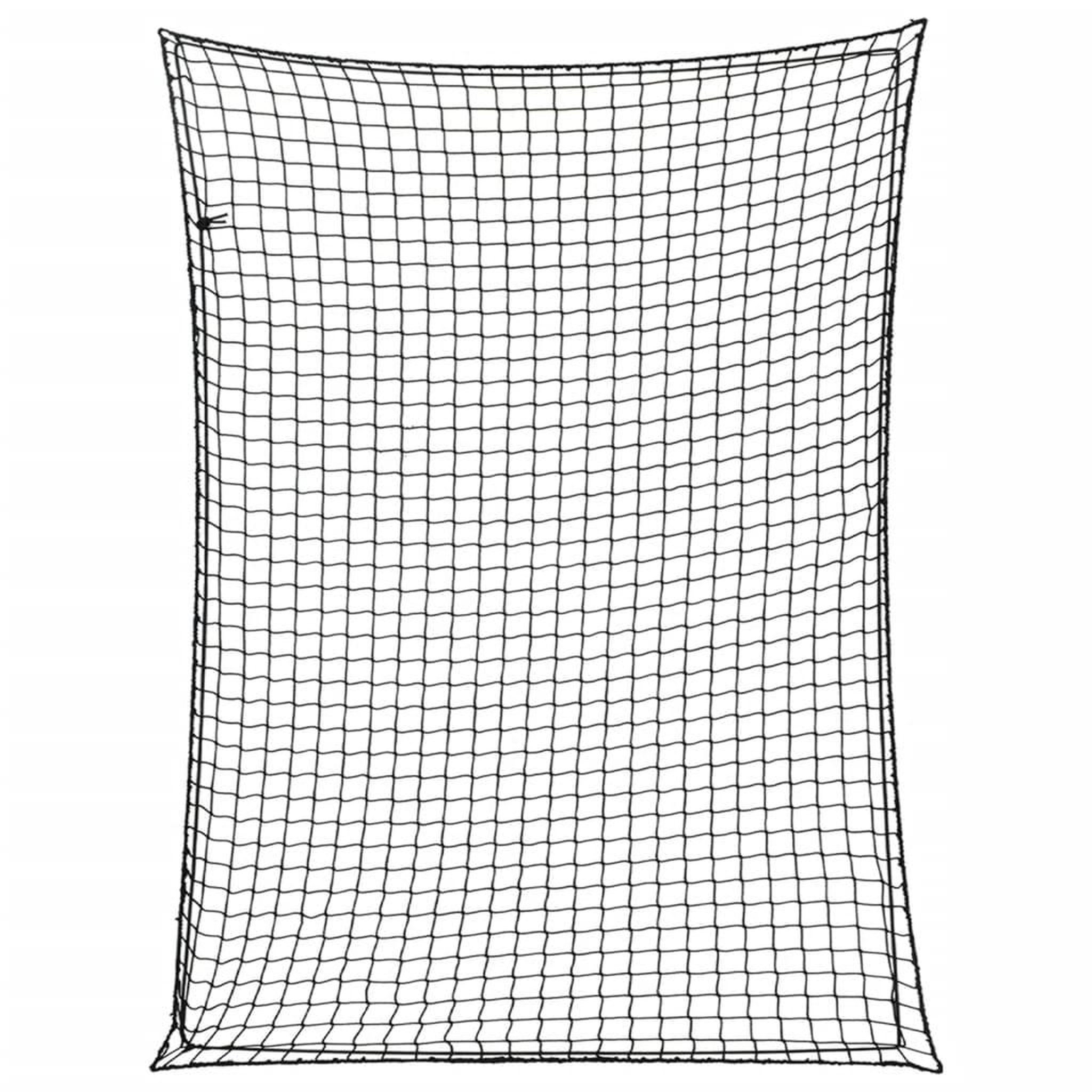 VIDAXL Filet pour remorque avec corde elastique noir 4x3 m PP