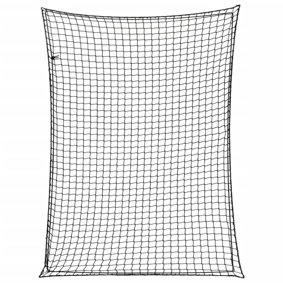 VIDAXL Filet pour remorque avec corde elastique noir 4x3 m PP