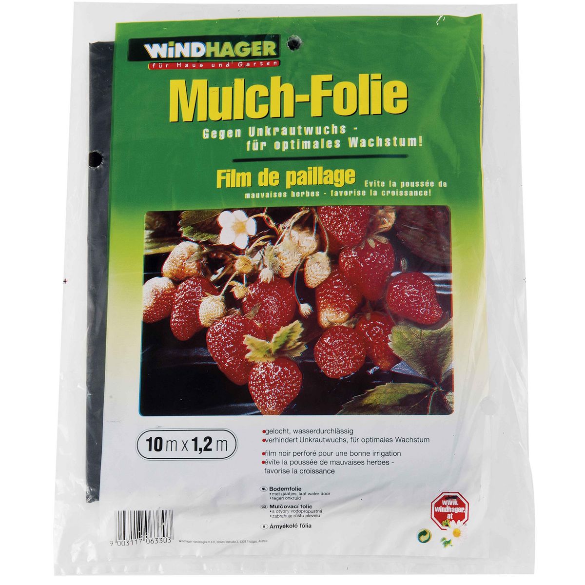  Film de paillage noir Windhager