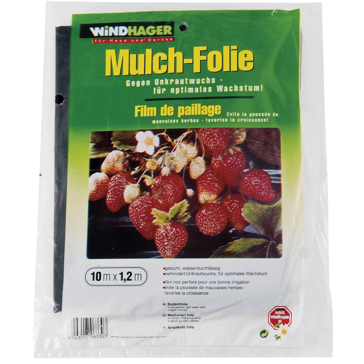  Film de paillage noir Windhager