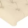 VIDAXL Tete de lit avec oreilles Creme 163x16x78/88 cm Tissu