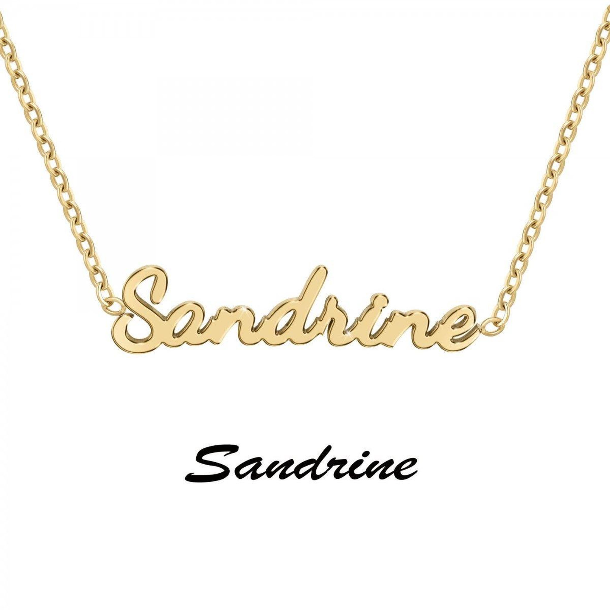 Voir la diapositive 3 : SC CRYSTAL Sandrine - Collier prénom