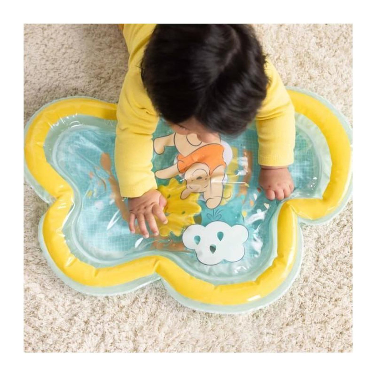 DISNEY DISNEY BABY -WINNIE- Tapis d'eau pour bébé, jeu sensoriel et d'éveil?, gonflable, facile a nettoyer, pliable, des la naissanc