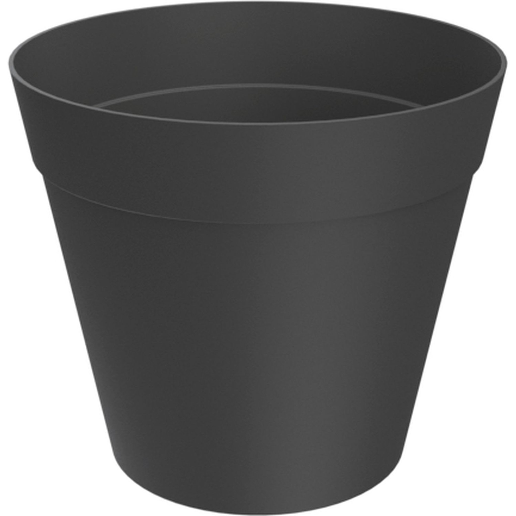 GARDENSTAR Pot horticole en plastique - 25cm - Noir