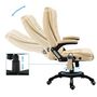 Voir la diapositive 5 : VIDAXL Chaise de bureau de massage Creme Similicuir